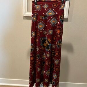 LuLaroe tribe print maxi skirt